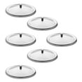 thumbnail image 1 of PAMINGONO 6Pcs Cups Lid Silver Round Stainless Steel Insulation for Daily Use, 1 of 8