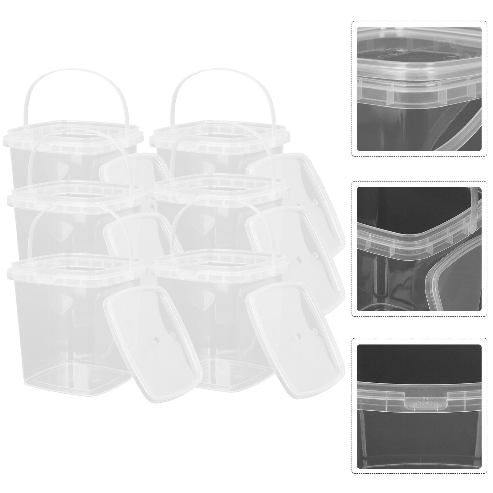 PAMINGONO 6Pcs Ice Cream Buckets for Storing Ice Cream in Kitchen 12 ...