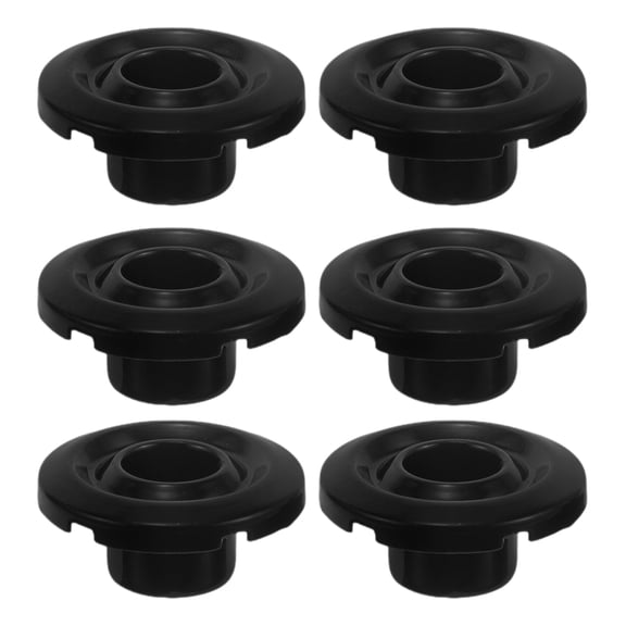 PAMINGONO 6Pcs Metal String Retainer Black for Bass Guitar Hardware with String Tension Maintenance 1.2x1.2x1.0in