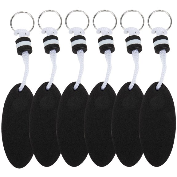 PAMINGONO 6Pcs Oval Shaped EVA Surfboard Pendant Keychain for Outdoor Enthusiasts