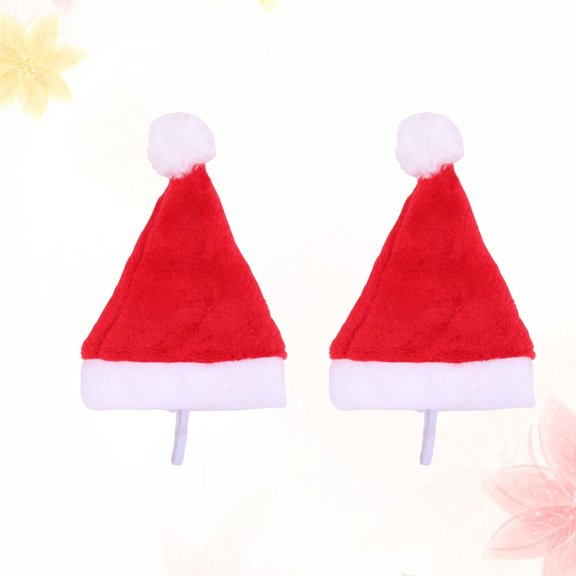 PAMINGONO 6Pcs Pet Party Hats Red Flannelette High-End for Pet Dog