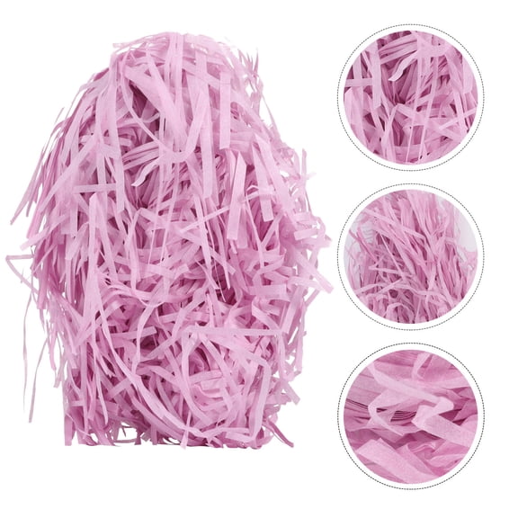 PAMINGONO 6Pcs Pink Crinkle Cut Paper Shred For present Wrapping Material