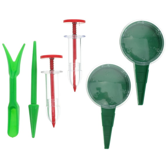 PAMINGONO 6-Piece Plastic Seed Spreader Set for Planting and Outdoor Gardening Tools