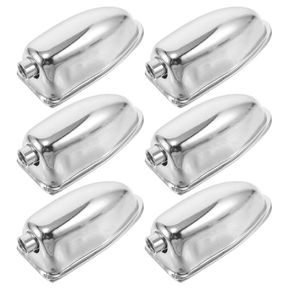 PAMINGONO 6Pcs Universal Plated Silver Drum Lugs Replacement for Snare Drum Hardware and Mounting Clamps