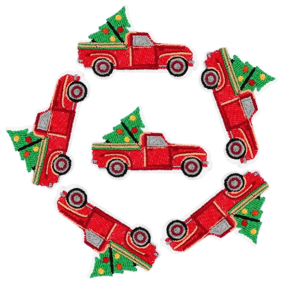 PAMINGONO 6pcs Christmas Tree Iron on Patch for Clothing and Jeans Repair