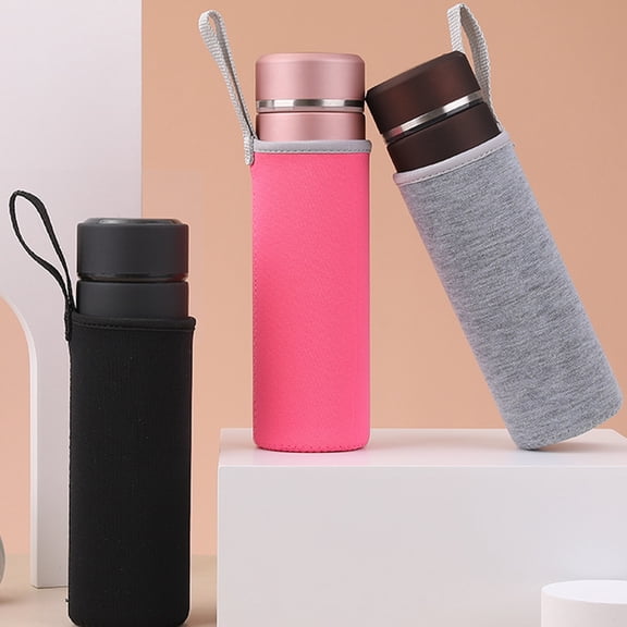 PAMINGONO Coffee Cup Sleeves Reusable Cup Sleeves Black 7pcs