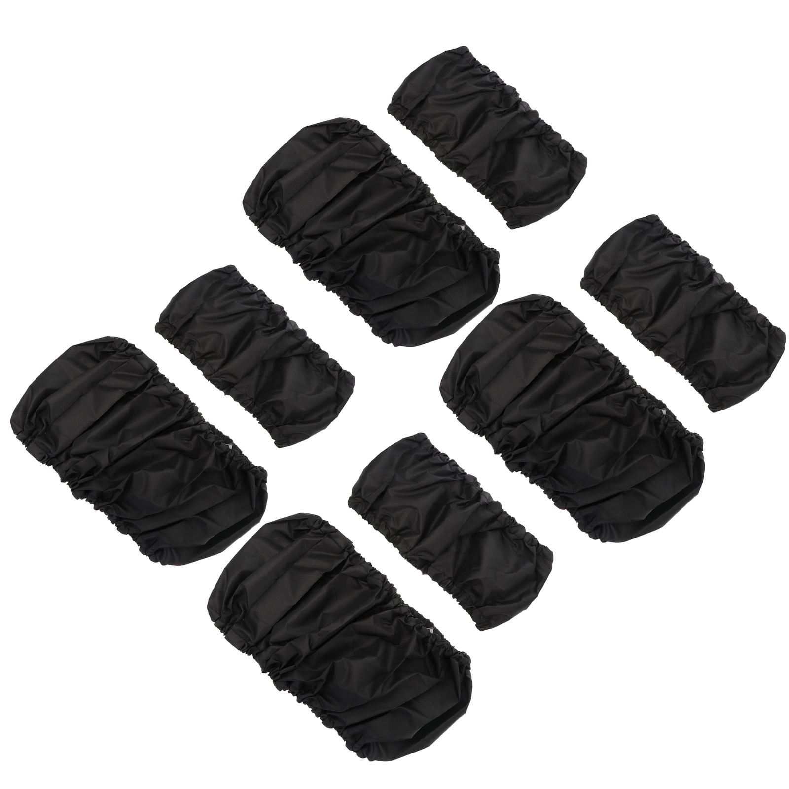 PAMINGONO Black Pushchair Wheel Covers, Wear-Resistant Protective Accessories for Stroller and Wheelchair Wheels
