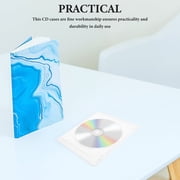 PAMINGONO 8-Piece Clear Plastic Disc Organizer Cases, Square Shape, Protective Space-Saving Storage for CDs, DVDs, Media Discs