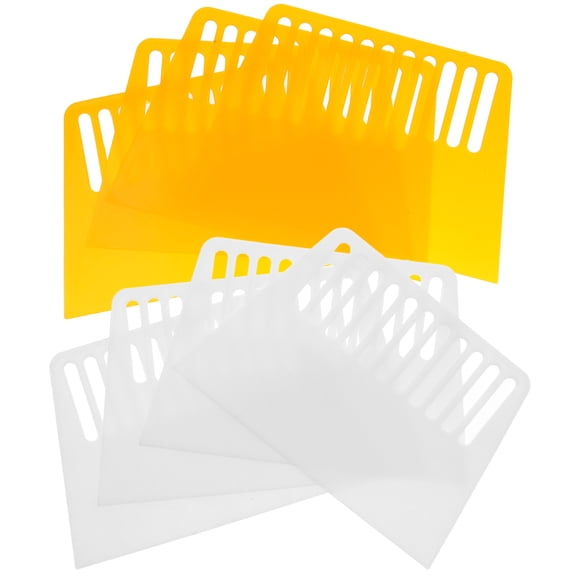 PAMINGONO 8Pcs Dough Scraper Cutter Stainless Steel Kitchen Tool for Baking Cooking Home Bakers Professional Chefs