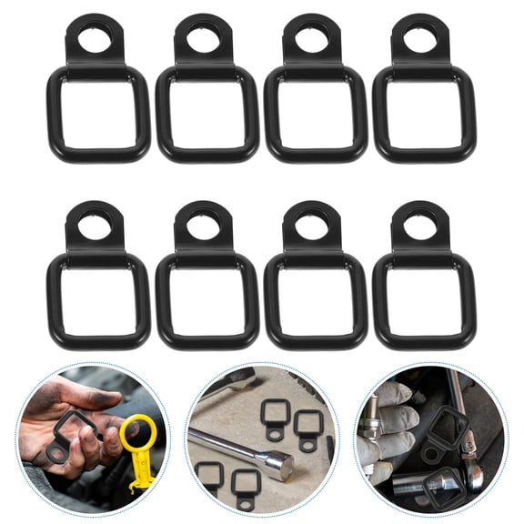 PAMINGONO 8Pcs Heavy Duty D Rings for Cargo Transport Metal Assorted Color Car Trunk Cargo