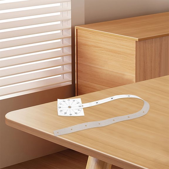 PAMINGONO Wall Clock Graduated Paper Ruler Universal Compatibility Userfriendly 8Pcs