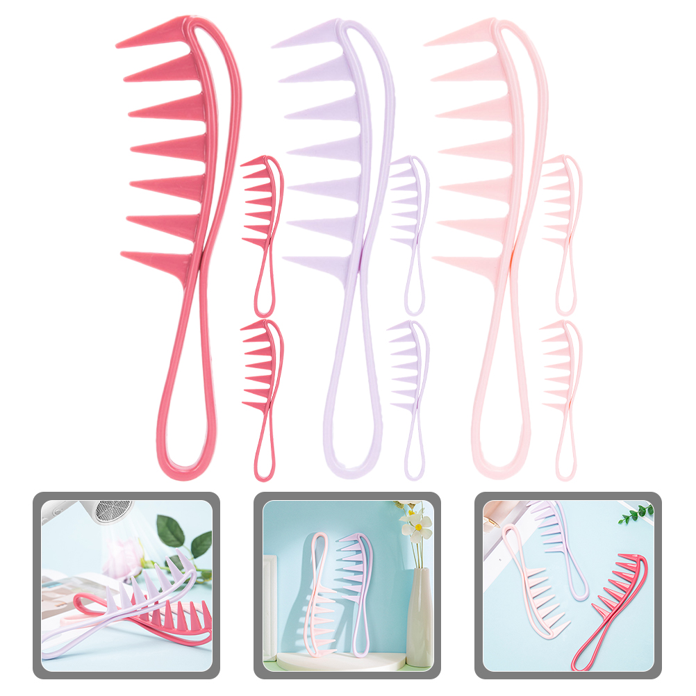 PAMINGONO 9Pcs Hair Combs for Women with Wide Teeth and Anti Static ...