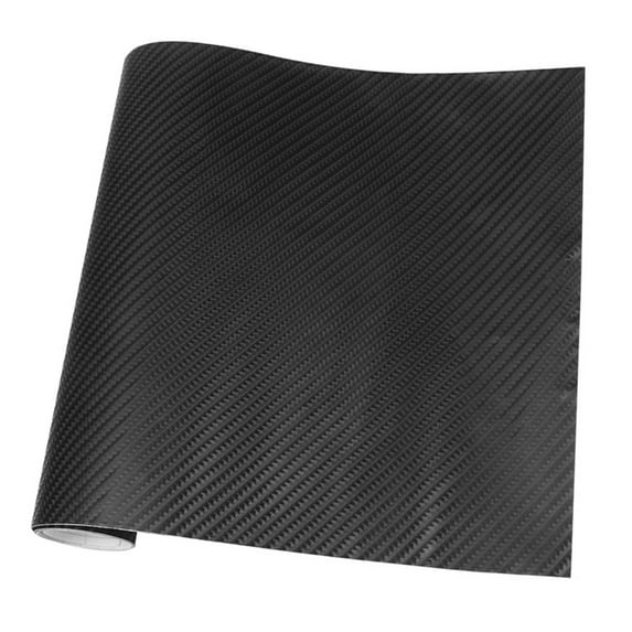 PAMINGONO Self Adhesive Black Carbon Fiber Vinyl Wrap Film for Car Doors Roofs and Body Panels