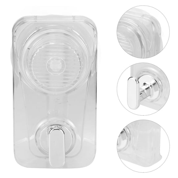 PAMINGONO Transparent Plastic Hanging Hooks for Storage Peel and Stick Strong Adhesive Wall Hangers