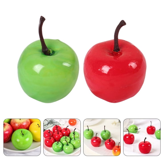PAMINGONO 20pcs Assorted Color Miniature Artificial Fruit Models for Dollhouse Decorations, Crafts, and Projects
