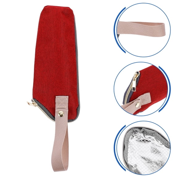 PAMINGONO Thermal Bottle Bag Environmental Protection Insulation Aluminum for Travel 1Pack