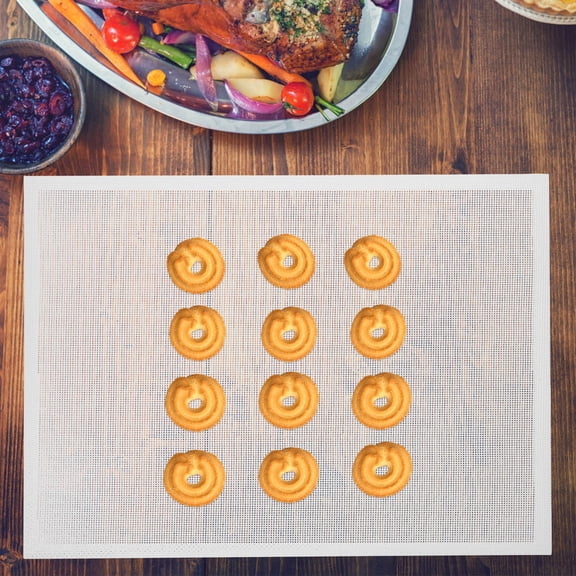 PAMINGONO Baking Sheet Mat Pad 1Pack Nonstick Fiberglass 40X30X0.5in White For Baking And Cooking