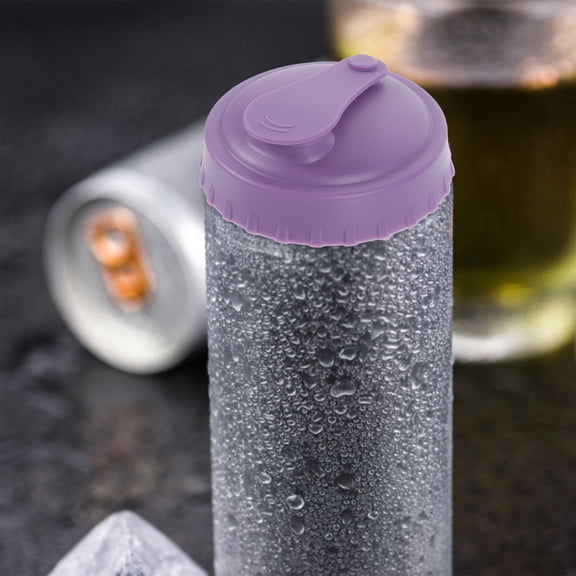 PAMINGONO Set of 5 Reusable Silicone Beverage Can Caps, Leakproof Drink Covers for Outdoor Picnics and Parties