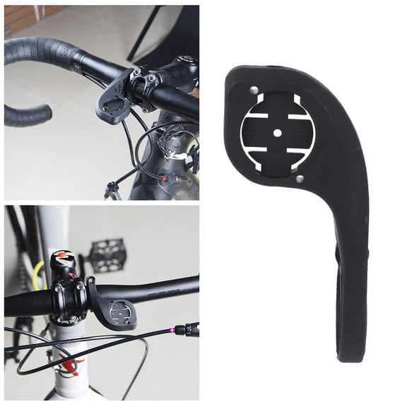 PAMINGONO Bicycle Stopwatch Stand 1Pack Plastic Rectangular Handlebar Extension Timer for Cyclists Black 4.1x1.4x1.9in