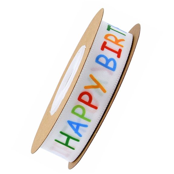PAMINGONO Birthday Celebration Ribbon Roll for DIY Wrapping and Party Decorations