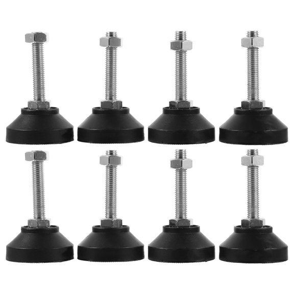 PAMINGONO Black Adjustable Leveling Feet Set, Threaded Furniture Legs for Tables and Chairs