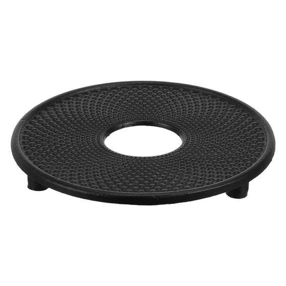 PAMINGONO Black Cast Iron Hot Pot Stand Metal Base for Kitchen Countertop and Tabletop Use