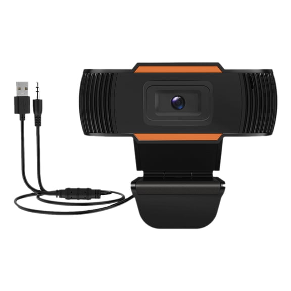 PAMINGONO Black Computer Camera with Built in High Fidelity Microphone for Video Conferencing