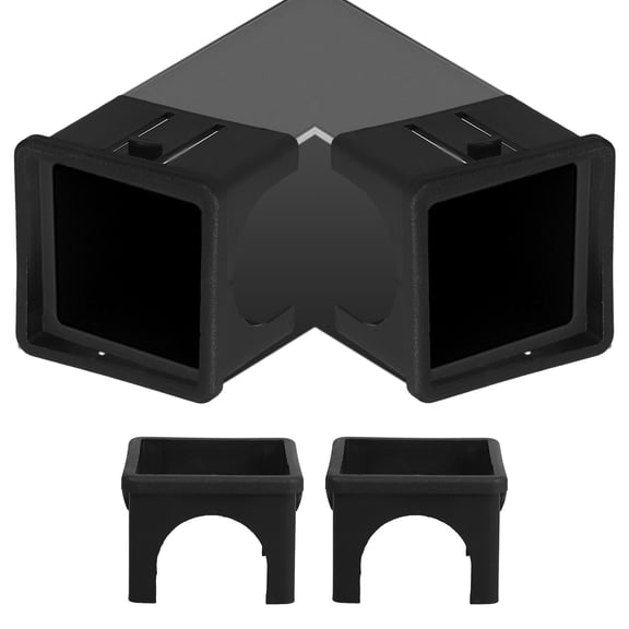 PAMINGONO 4Pcs Black Hollow Slide Sleeves for Fitness Equipment Tubing Protectors