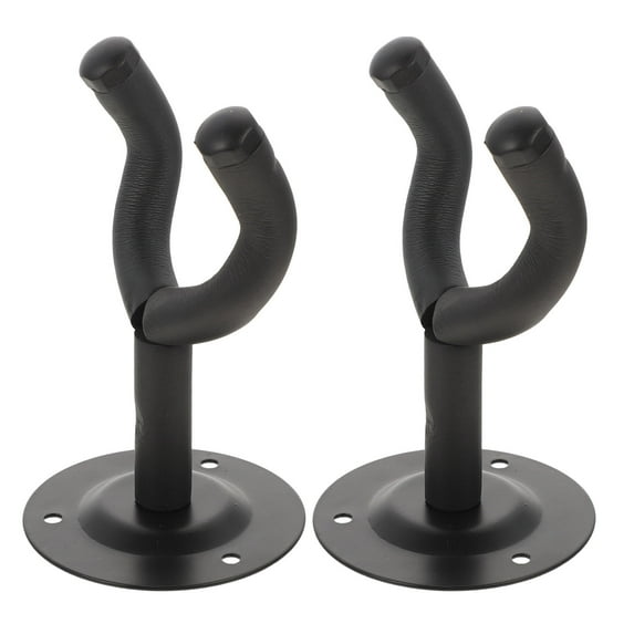 PAMINGONO 2-Pack Guitar Accessory Wall Hangers Iron Hooks for Secure Instrument Storage and Display