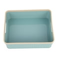 thumbnail image 1 of PAMINGONO Blue 26X7.9in Plastic Storage Baskets 1Pcs For Kitchen Bathroom Organization, 1 of 8