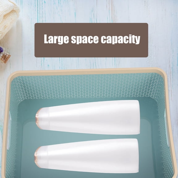 PAMINGONO Blue 26X7.9in Plastic Storage Baskets 1Pcs For Kitchen Bathroom Organization