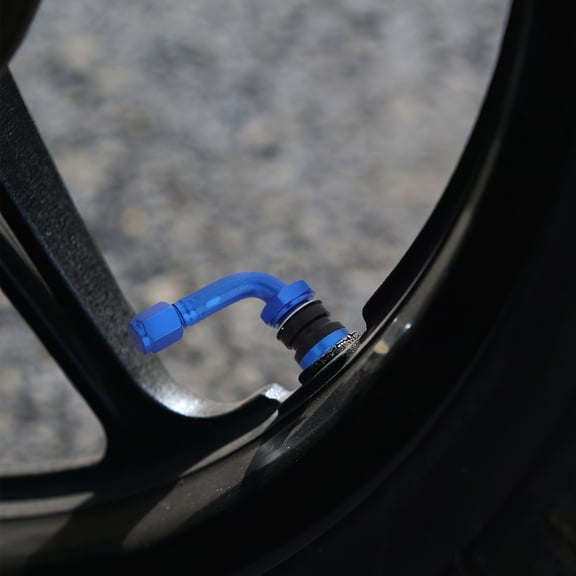 PAMINGONO Metal Valve Stem for Motorcycle & Electric Scooter Tires, Bent Design for Easy Inflation and Use