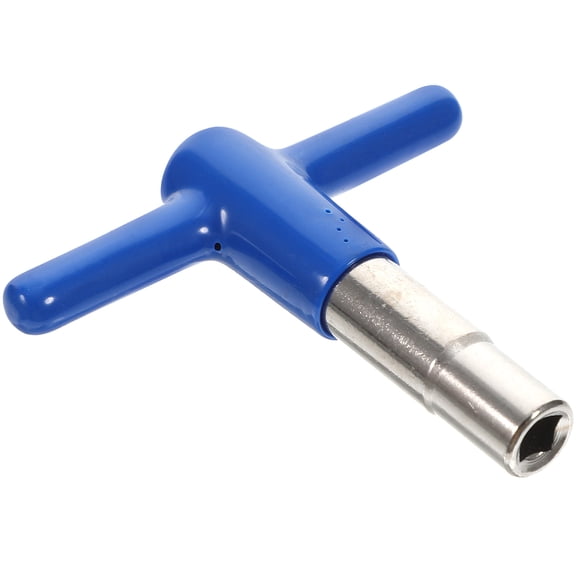 PAMINGONO Universal Drum Key Tuner, T-Shaped, Blue, Zinc Alloy and Silicone, Easy to Use