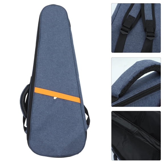 PAMINGONO Blue Ukulele Case for Musical Instrument Storage Pouch 26 Inch 1Pcs