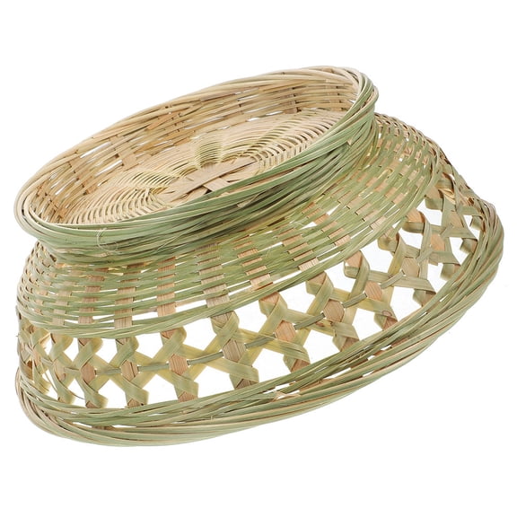 PAMINGONO Beige Bamboo Tabletop Dessert Basket Sturdy and Wear Resistant for Daily Use