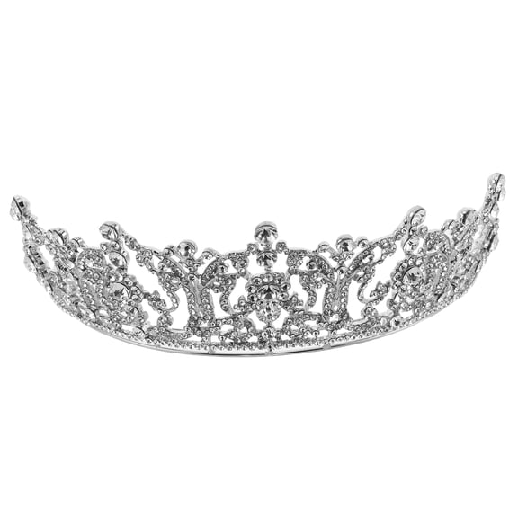 PAMINGONO Prom Tiara Crown Rhinestone Hair Crown for Parties 1Set
