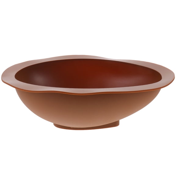 PAMINGONO Brown Silicone Egg Mold for Home Baking Cookie Making with Excellent Durability and Easy Demold 3.5 Inch