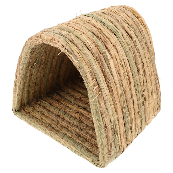 PAMINGONO Natural Grass Bunny Hideout for , Chinchillas & Guinea Pigs - Small Animal Cozy Hideaway, 1 Piece