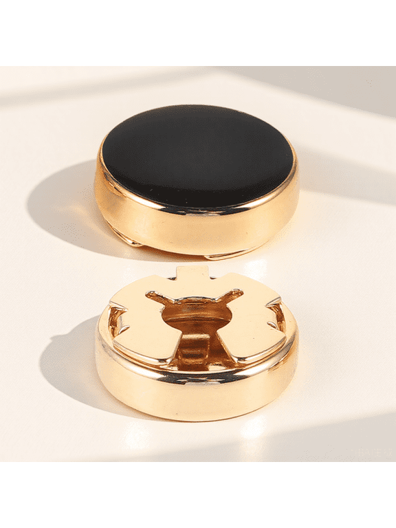 Button Cover Accessories for Men, 1 Pair Copper Shirt Cuffs for Dress Shirts