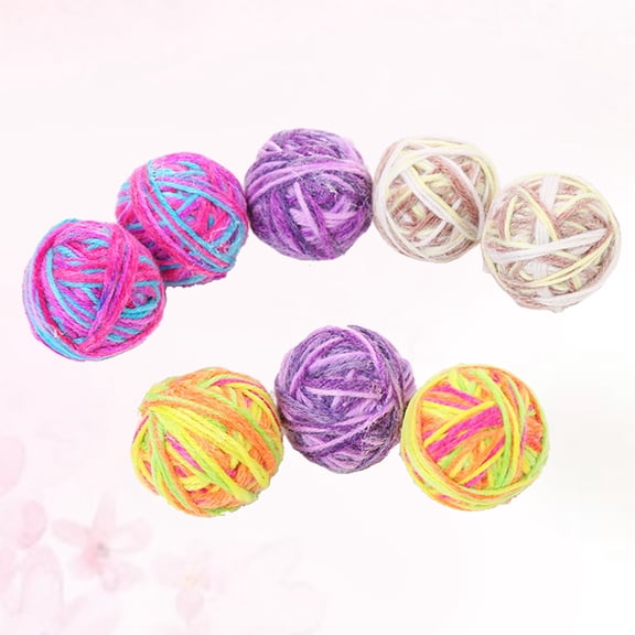 PAMINGONO 5pcs Random Color Cat Exercise Toys for Chewing Pouncing Playtime