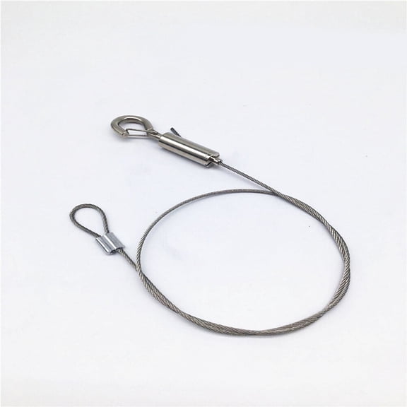 PAMINGONO Ceiling Hanging Wire Rope Set, 2 Pieces for LED Lamps and Display Fixtures
