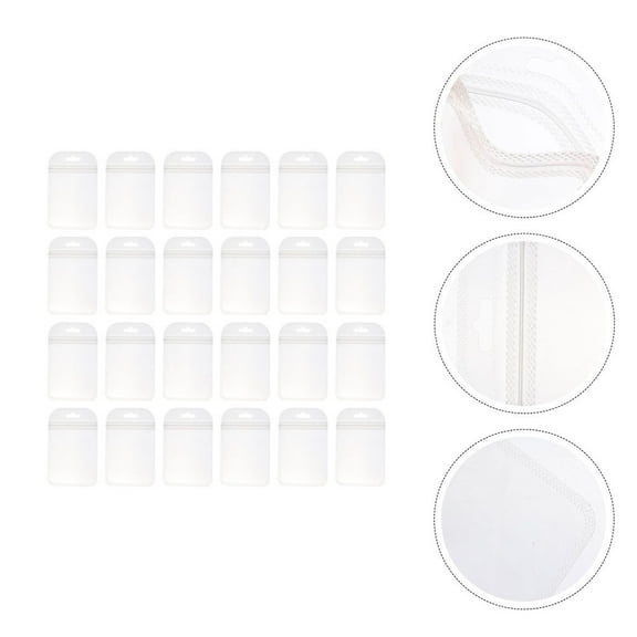 PAMINGONO Clear Pill Bags for Travel with Self Sealing Design Safe Strong EVA Material Lightweight Storage Solution Transparent