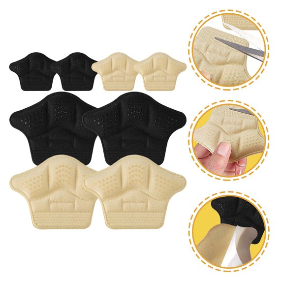 PAMINGONO Comfortable Heel Cushions with Foam and DoubleSided Tape for Shoes Assorted Color Fits Most Sneakers