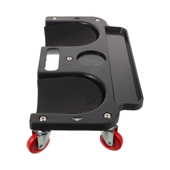PAMINGONO Portable Garage Knee Board with Swivel Wheels and Tool Tray for Comfortable Repair and Maintenance Tasks