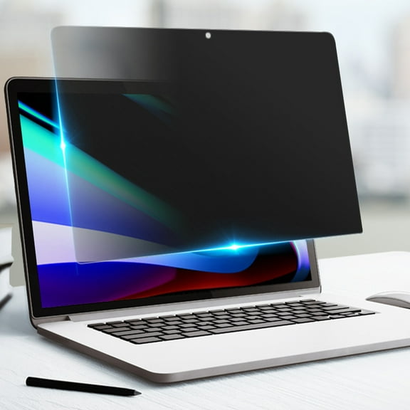 PAMINGONO Computer Screen Privacy Grey Pet Oleophobic Layer Rectangle For Trains 1 Piece