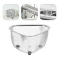 thumbnail image 1 of PAMINGONO Corner Sink Basket 1Pcs 18X13X9CM Silver Color For Homeowners Easy To Use, 1 of 8