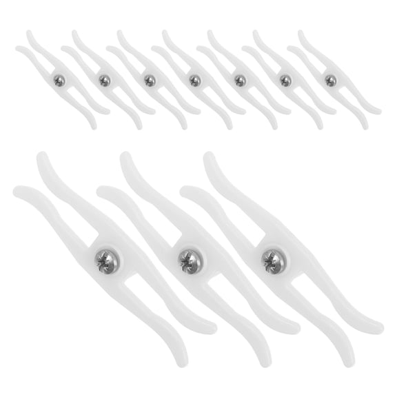 PAMINGONO Curtain Rail End Kit, 20 Piece Plastic Stops for Flexible Track Installation