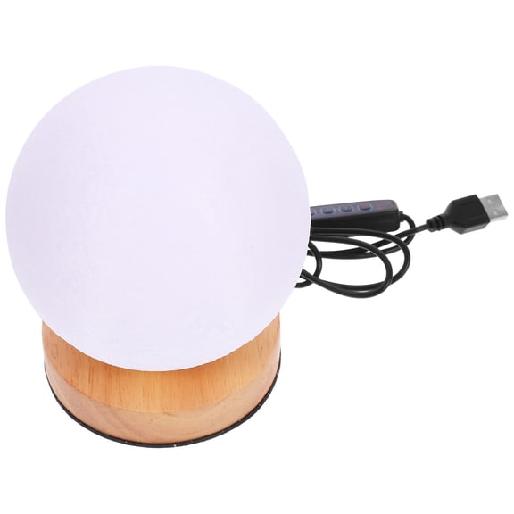 PAMINGONO Rotatable White LED Moon Night Lamp Decorative Bedroom Warm Night Light