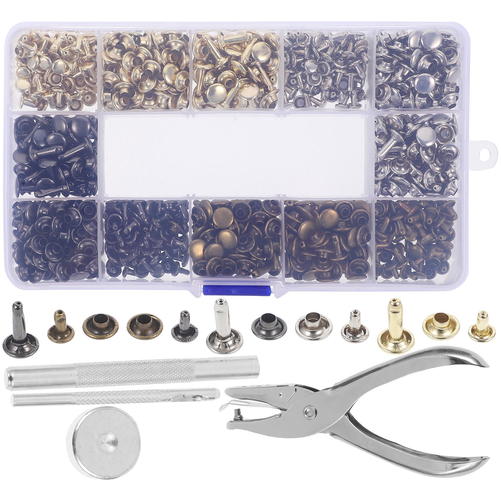 PAMINGONO DIY Rivet Kit Assorted Color Metal Punk Style Clothing ...