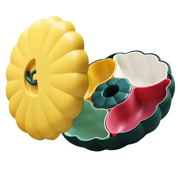PAMINGONO Divided Compartment Tray Serving Dish for Food Storage, PP Material, 1 Set Multi-Use Container